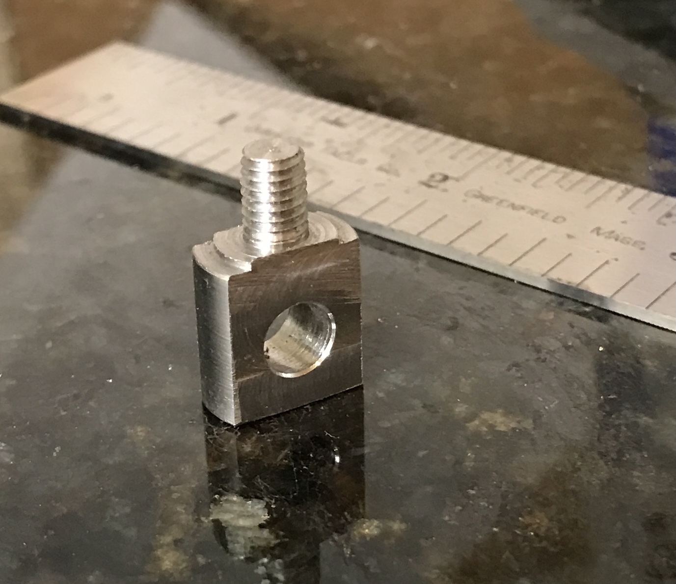 The set screw for the tool rest